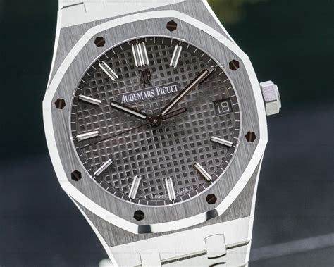 audemars piguet grey dial|Audemars Piguet 15500st.